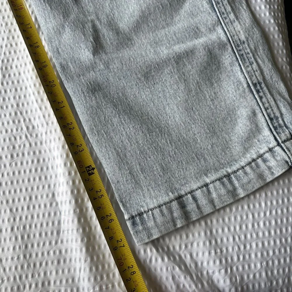 Hollister Men's Light Wash Baggy Cargo Jean Size 30x30